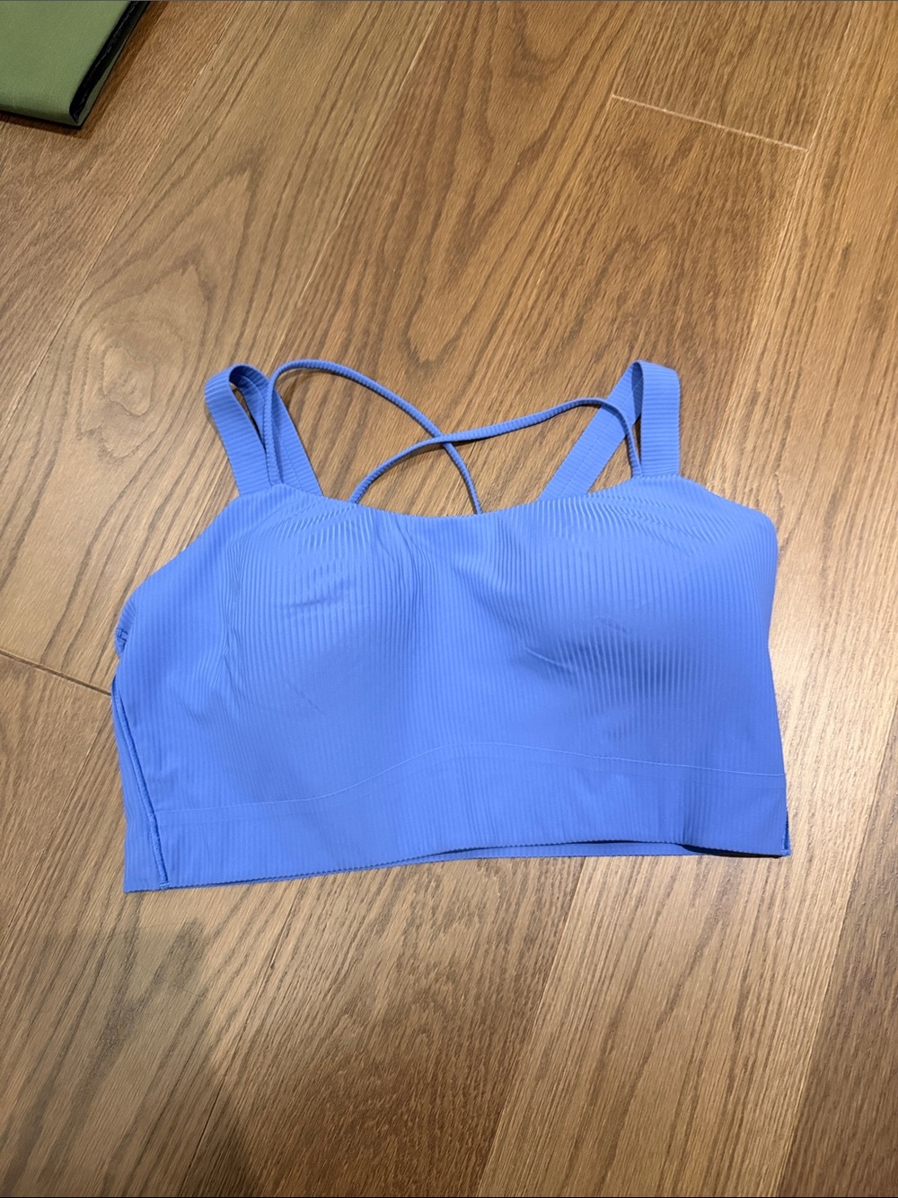 lululemon athletica Cross-Strap Ribbed Sports Bra - Periwinkle Blue
